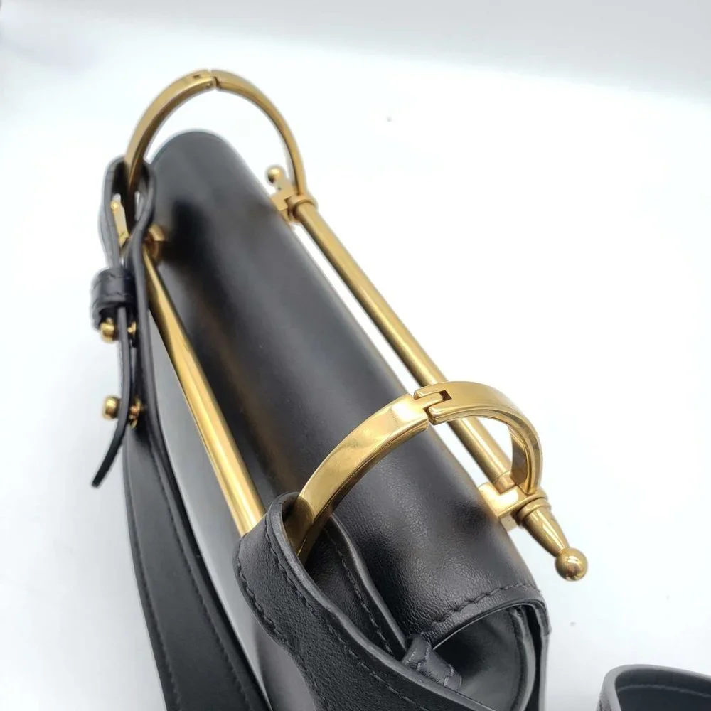 100% Authentic Prada Cahier Black Clutch Shoulder Bag - Picture 5 of 16